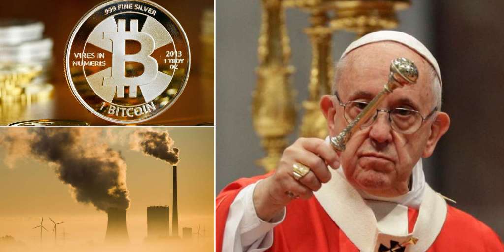 Pope with a direct attack on cryptocurrencies