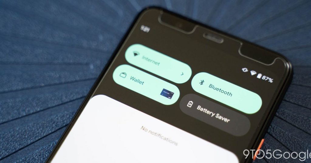 Quick settings add Google Pay, controls, and performance