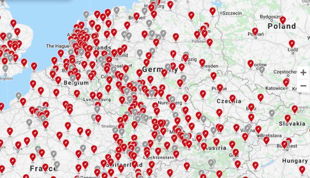 tesla supercharger karte deutschland planung q3 2021