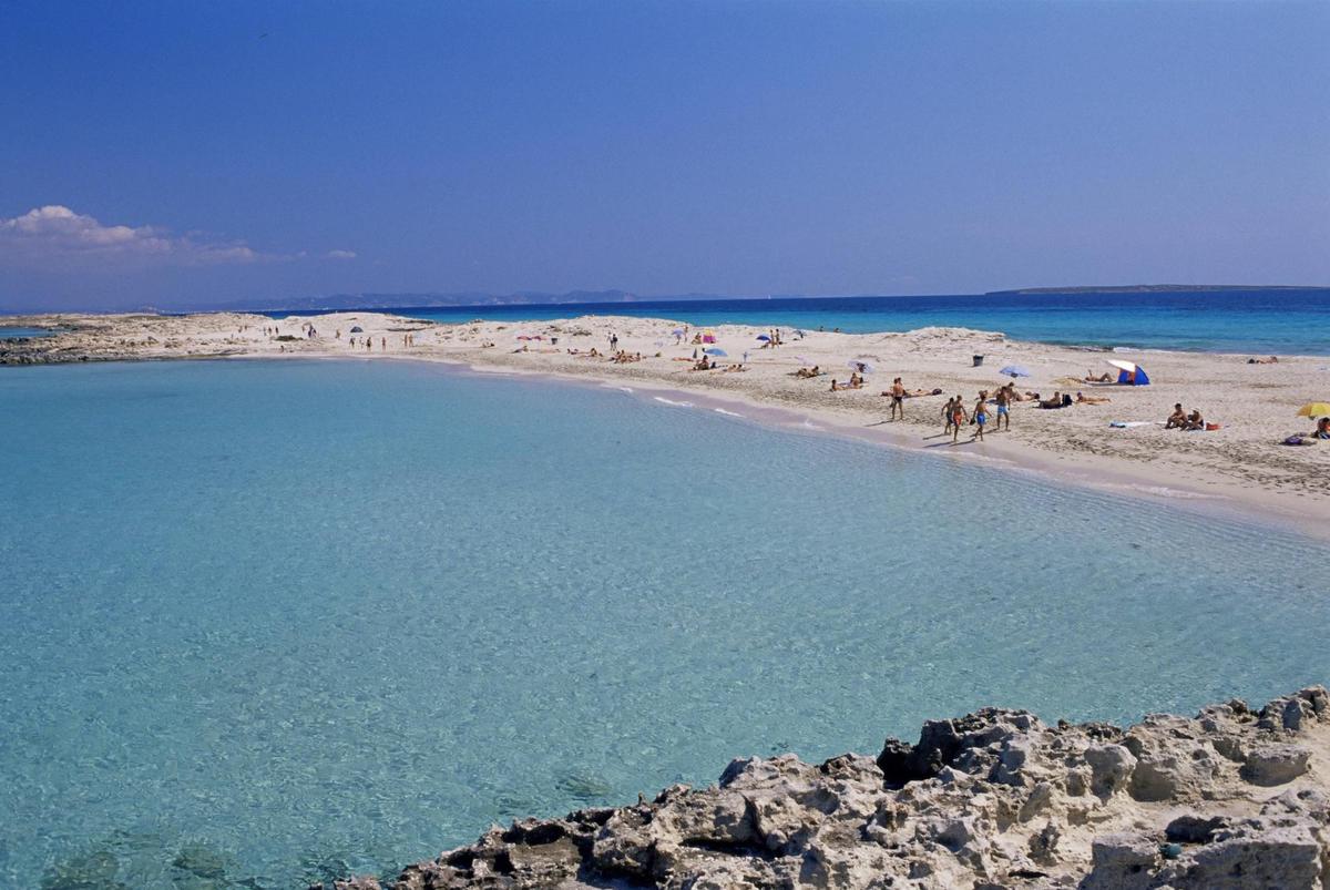 White Sands: The Playa de ses Illetes in Formentera.