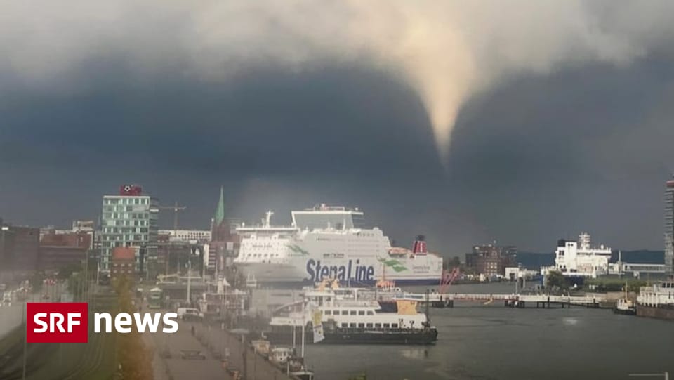 Hurricane-like wind blowing - wind gusts drag people into the water in Kiel - News