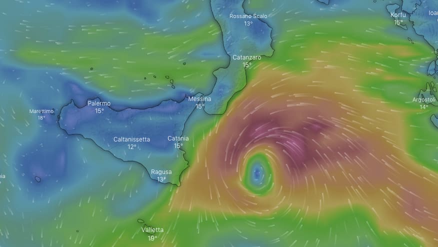Mediterranean hurricane: Sicily trembles before the Medican