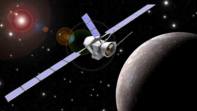 The European Space Agency's Mercury BepiColombo probe will use Venus twice in orbital maneuvers (animation)