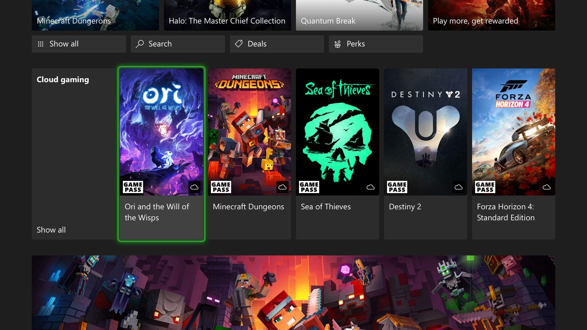 Xbox Cloud Gaming auf Xbox Series X |  S und Xbox One
