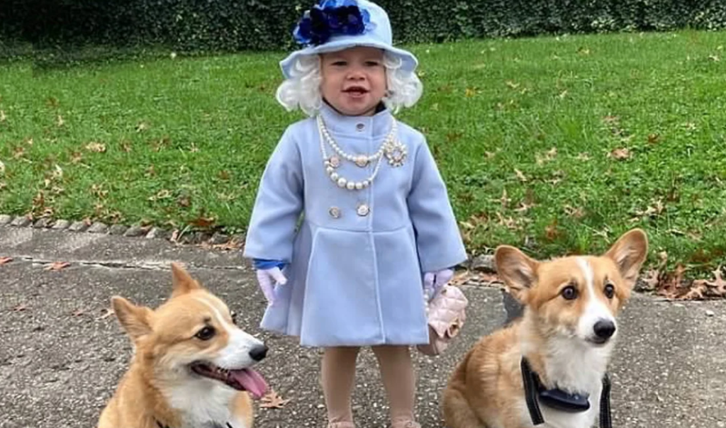 Royal Mail - Dressed as one year old as Queen Elizabeth II.