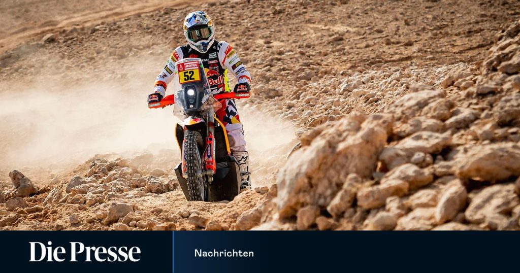 Walkner takes second place in the first half of the Dakar Rally