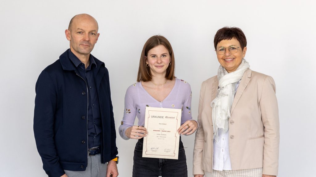 Güssing - Ana Köberl took first place in the language competition