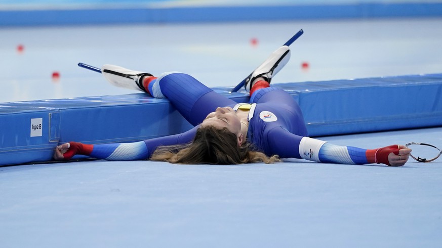 Speed ​​skater torturing herself "half unconscious" to the end