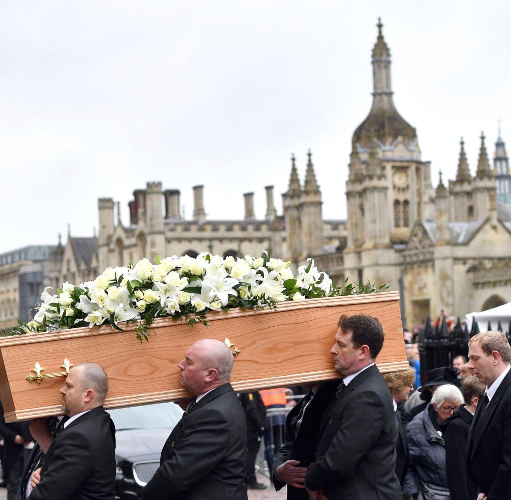 The coffin of Professor Stephen Howe