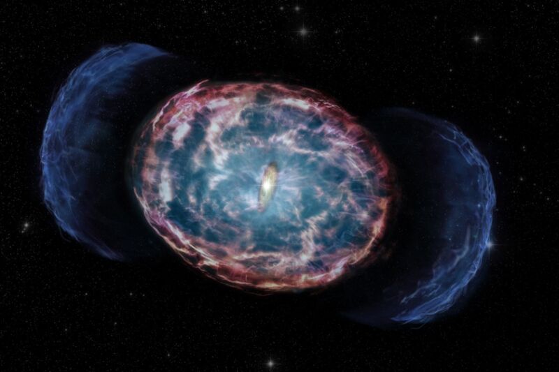 Mysterious X-rays may be kilonova auroras from 2017's neutron star merger