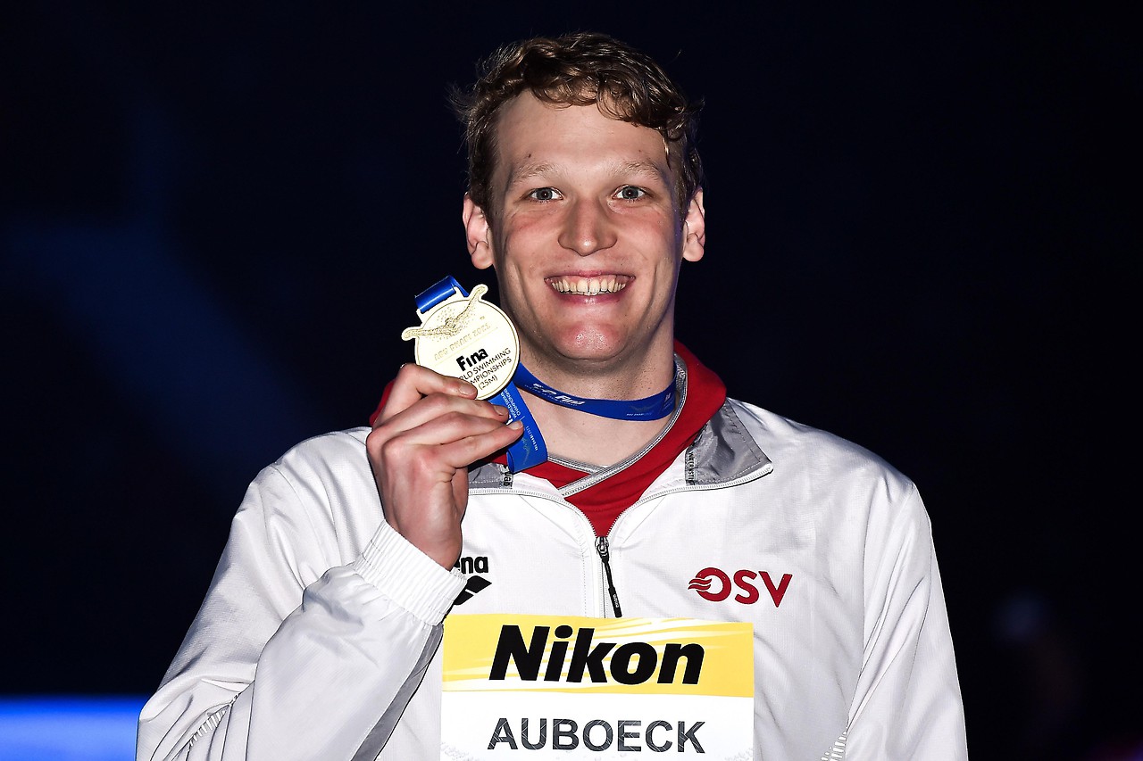 Felix Obwick (AUT) with the medal