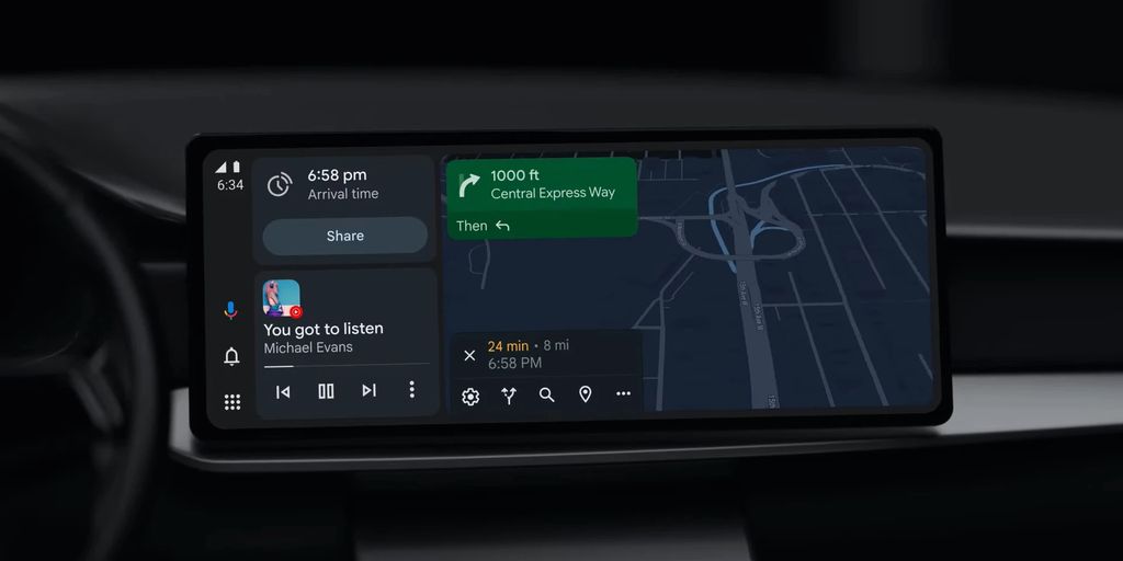 Google has reworked the design of the car system