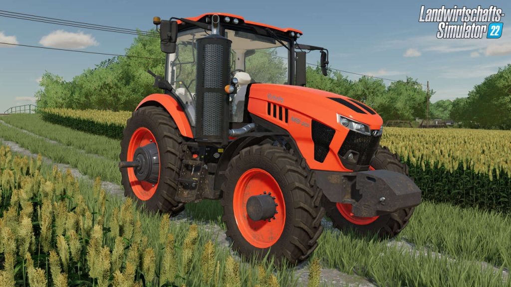 Screenshot aus LS22 von Kubota Traktor