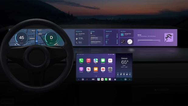 CarPlay is deployed on multiple screens in the car.