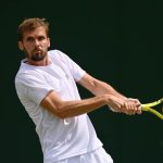 Opponent Harrison surrenders: pro tennis player Oscar Otti at Wimbledon in the fast third round