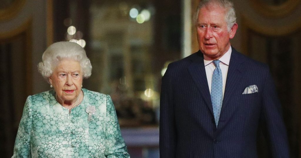 The Queen walks away from the Memorial Parade - and must now vacate the throne to Charles