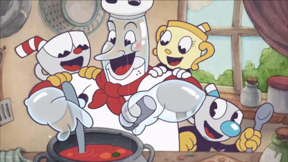Cuphead - Delicious Final Course - gameplay trailer for the DLC shooter Bullet Hell