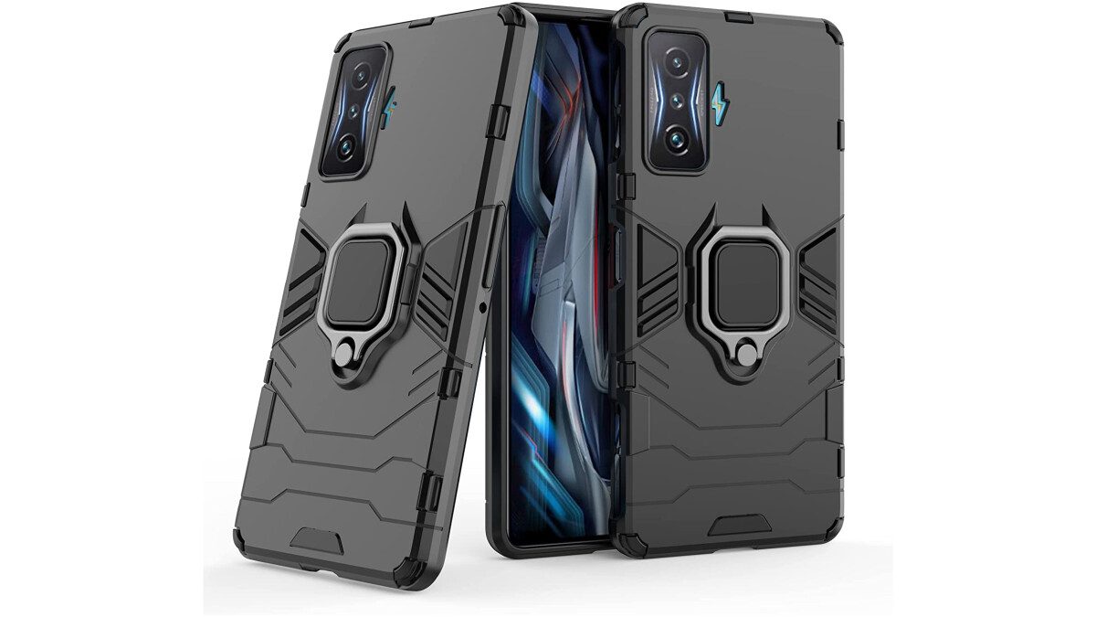 The Poco F4 GT gaming case also provides a stand.