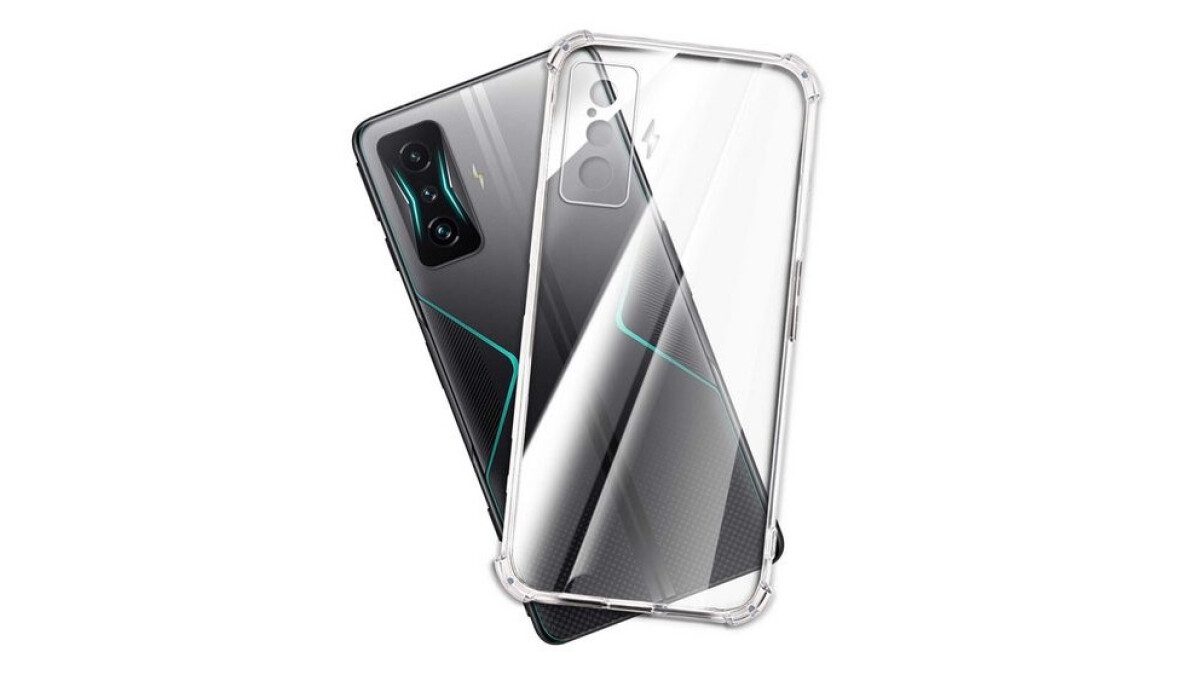 The clear TPU case is a cheap protective solution for your Poco F4 GT.
