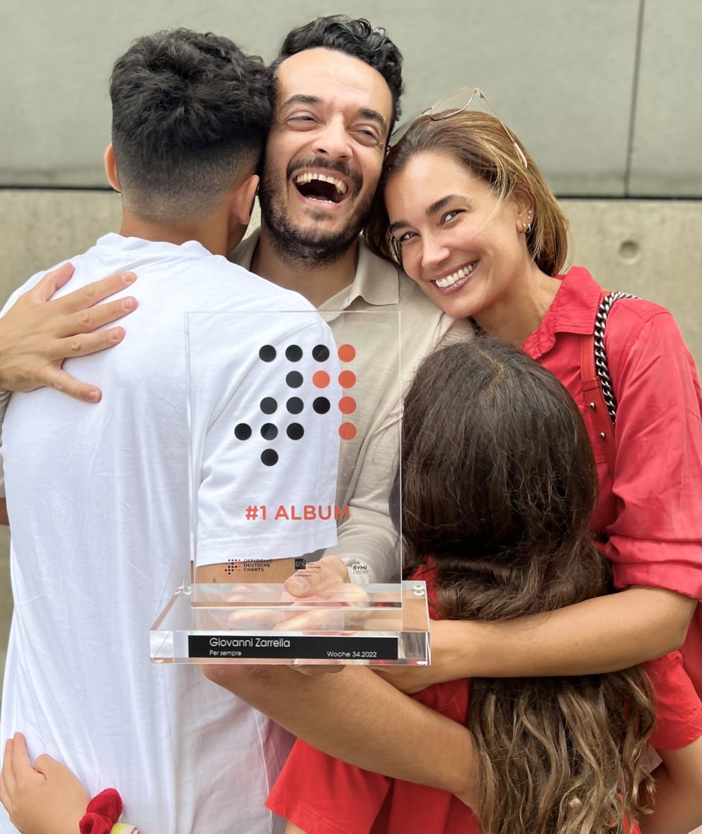 Giovanni Zarella and his family are delighted with the number 1