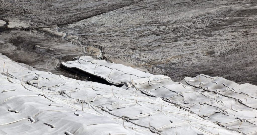 Climate change.  The Korvac glacier has melted so much that it can no longer be measured.