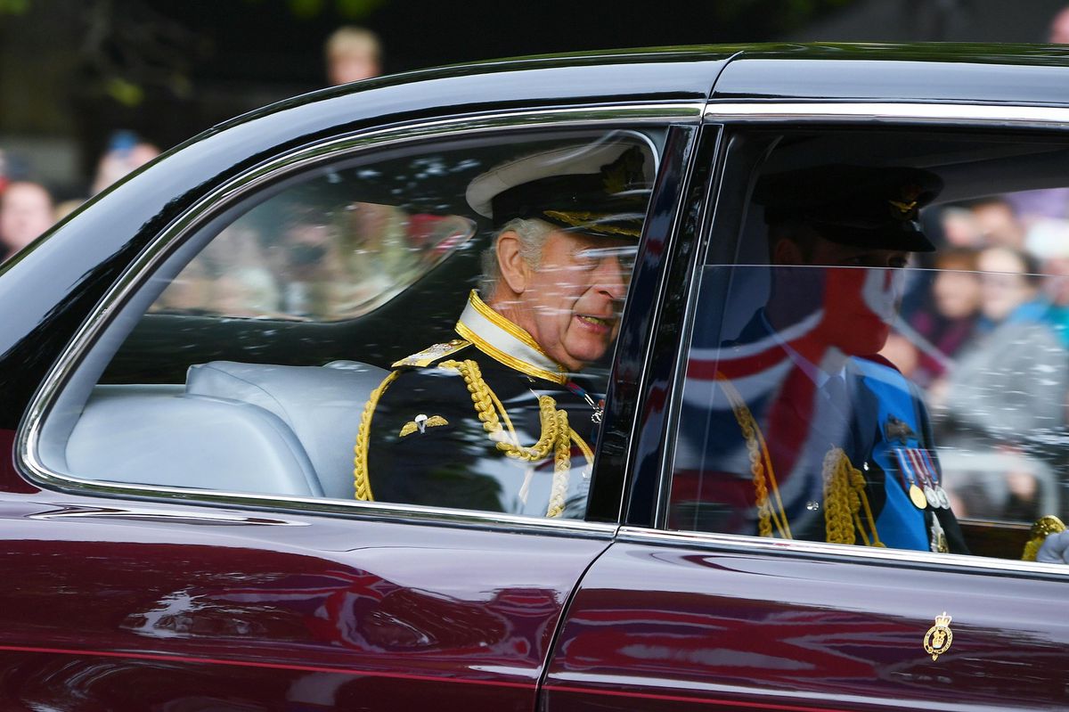 Heir to the Throne: King Charles III on his way to his mother Queen Elizabeth II's funeral (September 19, 2022)