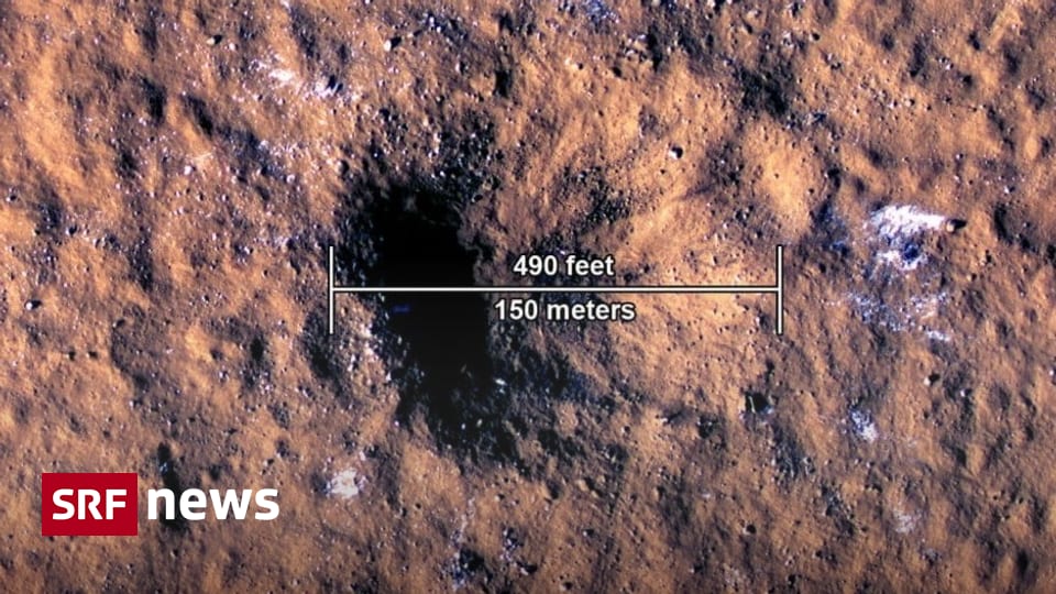 ETH Share - Images showing meteorite craters on Mars - News