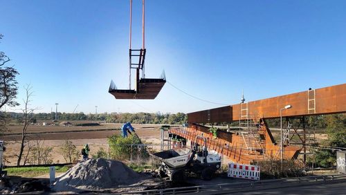 BUGA Mannheim 2023: the panoramic walkway is in place