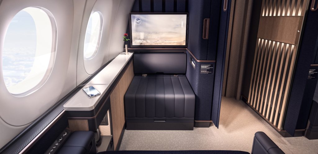 New Allegris cabin product: Lufthansa offers suites in First Class and sleeper classes in Economy Class