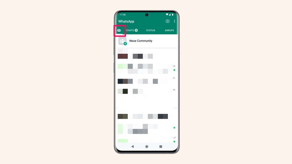 WhatsApp: This means the new icon in the main menu