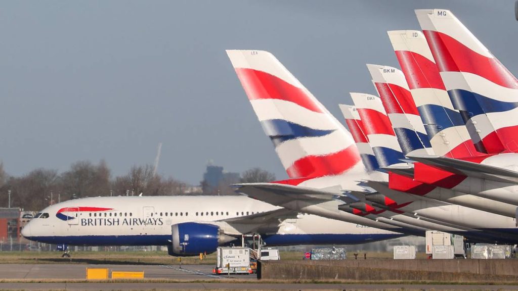 Problems with British Airways in the US: flights remain grounded